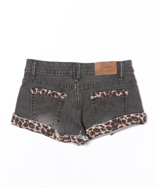 Ritzy(リッツィー)の「レオパードデニムショートパンツ(デニムパンツ・レディース・ブラック・L/M)」の7枚目の写真