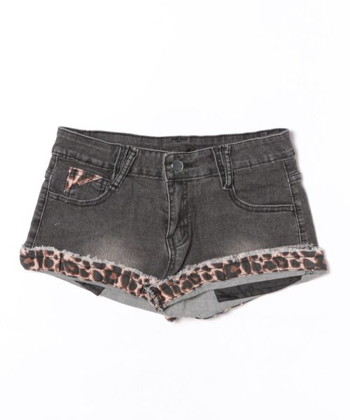 Ritzy(リッツィー)の「レオパードデニムショートパンツ(デニムパンツ・レディース・ブラック・L/M)」の8枚目の写真