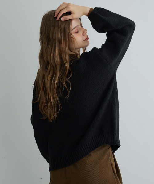 Mirette（ミレット）の「スパンコールリボンカーディガン / Sequin Ribbon Knit Cardigan（カーディガン/ボレロ・レディース・ブラック/グレー・FREE）」の19枚目の写真
