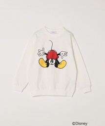 Disney（ディズニー）の「SHIPS any: /ミッキーマウス/ ポージング スウェット <KIDS>（スウェット・キッズ）」