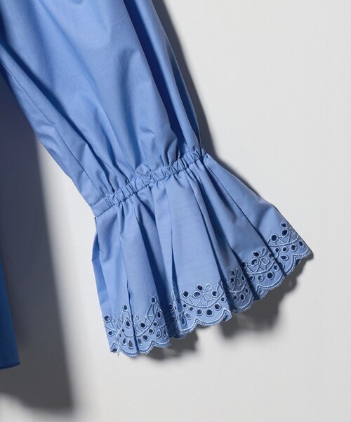 プリーツ コンビ ニット ブラウス ‐ウォッシャブル‐（シャツ/ブラウス