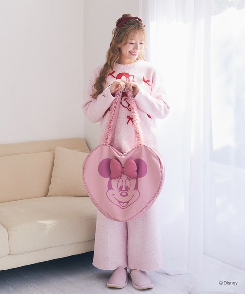 Disney(ディズニー)の「ミッキー/ミニー/ハートキャリーオンバッグ(スーツケース/キャリーバッグ・レディース・オフホワイト/ライトピンク・FREE)」の13枚目の写真