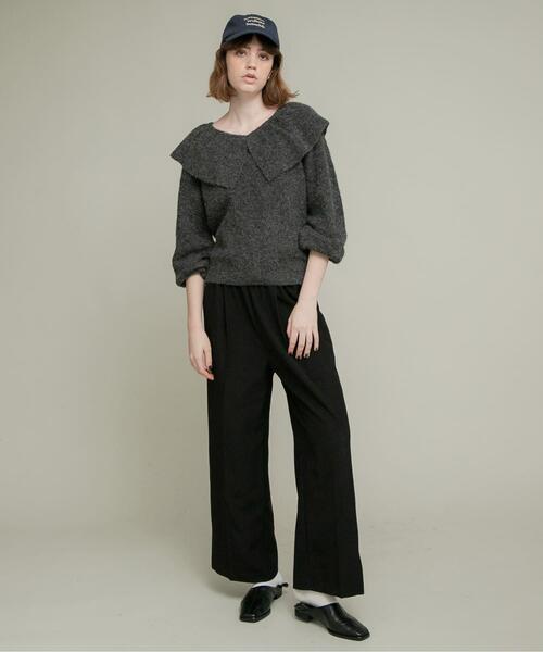 ピアズリー　ハンド刺繍裾フリル羽織　受注品 新品未使用品♡ 裾フリルパンツ≪洗濯機で洗える≫ | Viaggio Blu (Women)/ビアッジョ