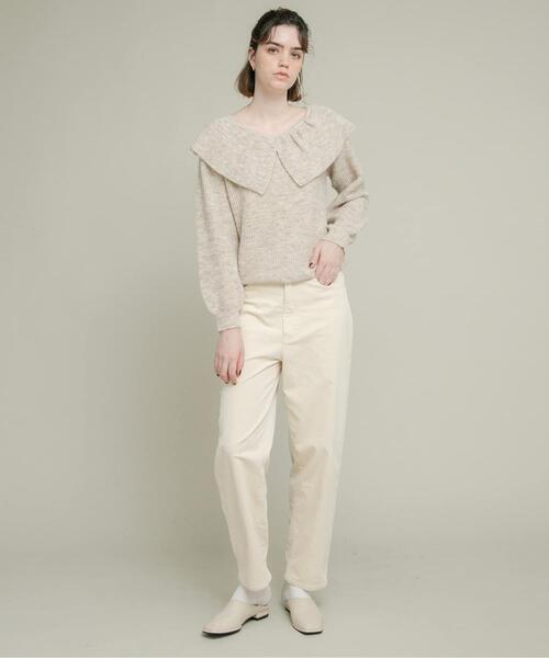 セール】『WEB限定』フリルカラーアゼニット（ニット/セーター