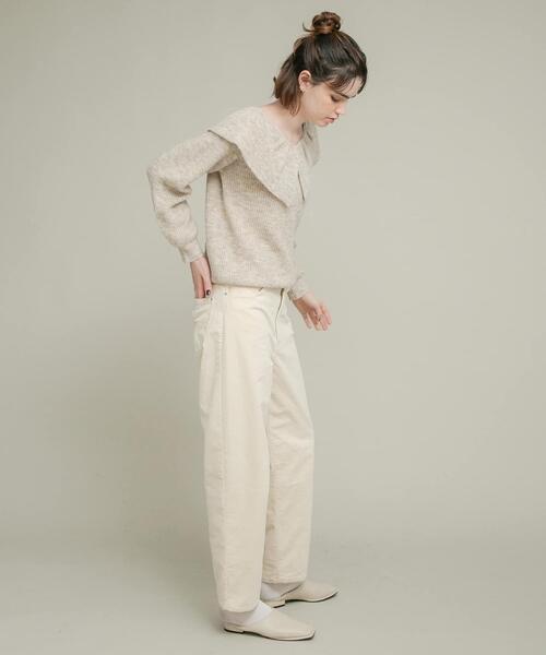 セール】『WEB限定』フリルカラーアゼニット（ニット/セーター