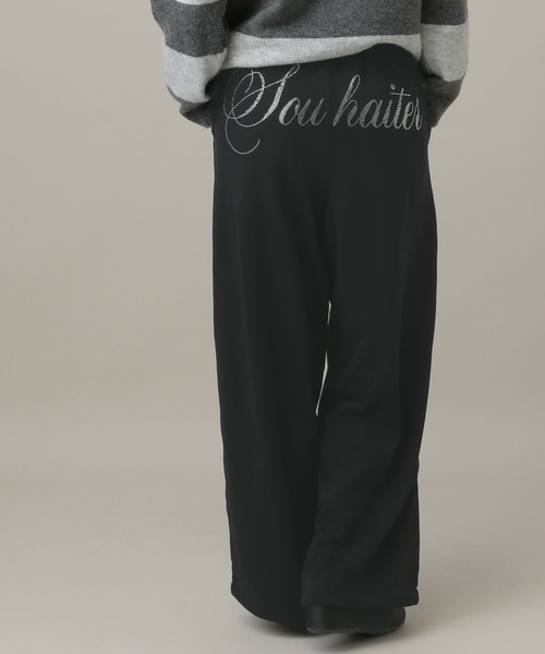 3.3 Field Trip （3.3フィールドトリップ）の「3.3 Field Trip／ラインストーンロゴスウェットパンツ（スウェットパンツ・レディース・グレー/ブラック・FREE）」の15枚目の写真