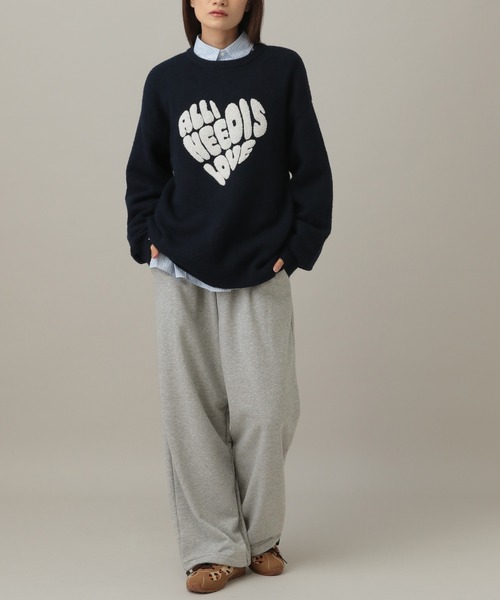 3.3 Field Trip （3.3フィールドトリップ）の「3.3 Field Trip／ラインストーンロゴスウェットパンツ（スウェットパンツ・レディース・グレー/ブラック・FREE）」の22枚目の写真