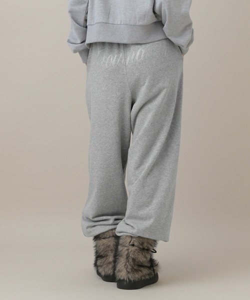 3.3 Field Trip （3.3フィールドトリップ）の「3.3 Field Trip／ラインストーンロゴスウェットパンツ（スウェットパンツ・レディース・グレー/ブラック・FREE）」の10枚目の写真