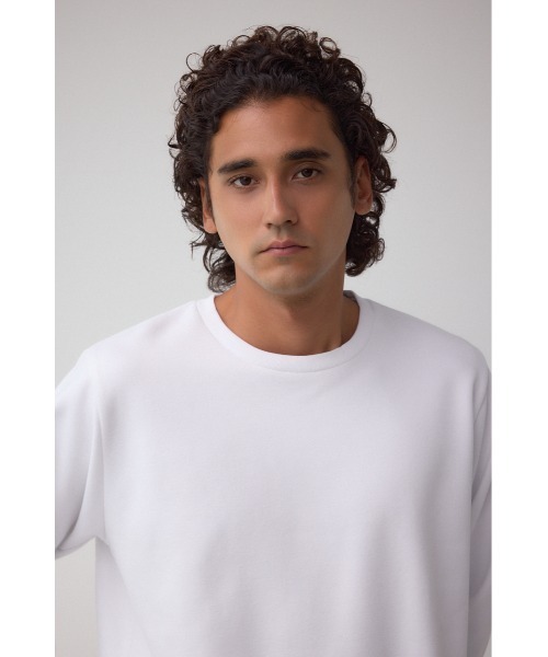 AZUL by moussy(アズールバイマウジー)の「スエードタッチ長袖トップス(Tシャツ/カットソー・メンズ・ホワイト/ブラック/杢グレー・SMALL/MEDIUM/LARGE)」の7枚目の写真