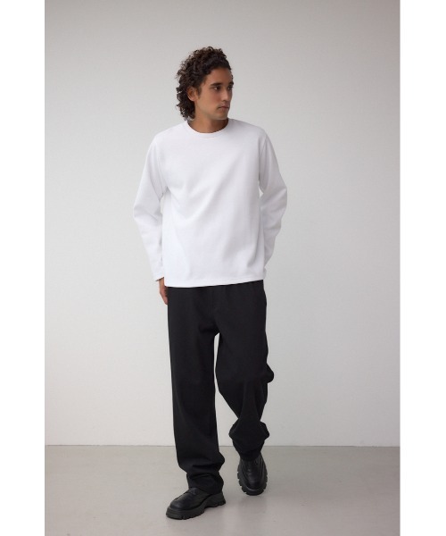 AZUL by moussy(アズールバイマウジー)の「スエードタッチ長袖トップス(Tシャツ/カットソー・メンズ・ホワイト/ブラック/杢グレー・SMALL/MEDIUM/LARGE)」の9枚目の写真