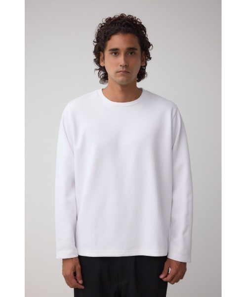 AZUL by moussy(アズールバイマウジー)の「スエードタッチ長袖トップス(Tシャツ/カットソー・メンズ・ホワイト/ブラック/杢グレー・SMALL/MEDIUM/LARGE)」の10枚目の写真