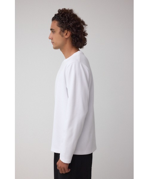 AZUL by moussy(アズールバイマウジー)の「スエードタッチ長袖トップス(Tシャツ/カットソー・メンズ・ホワイト/ブラック/杢グレー・SMALL/MEDIUM/LARGE)」の11枚目の写真