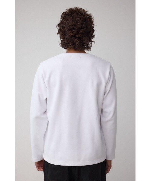 AZUL by moussy(アズールバイマウジー)の「スエードタッチ長袖トップス(Tシャツ/カットソー・メンズ・ホワイト/ブラック/杢グレー・SMALL/MEDIUM/LARGE)」の12枚目の写真