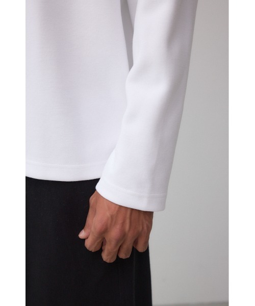 AZUL by moussy(アズールバイマウジー)の「スエードタッチ長袖トップス(Tシャツ/カットソー・メンズ・ホワイト/ブラック/杢グレー・SMALL/MEDIUM/LARGE)」の15枚目の写真