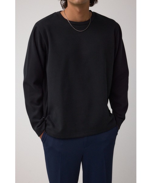 AZUL by moussy(アズールバイマウジー)の「スエードタッチ長袖トップス(Tシャツ/カットソー・メンズ・ホワイト/ブラック/杢グレー・SMALL/MEDIUM/LARGE)」の17枚目の写真