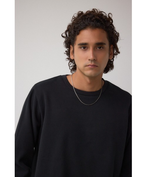 AZUL by moussy(アズールバイマウジー)の「スエードタッチ長袖トップス(Tシャツ/カットソー・メンズ・ホワイト/ブラック/杢グレー・SMALL/MEDIUM/LARGE)」の18枚目の写真