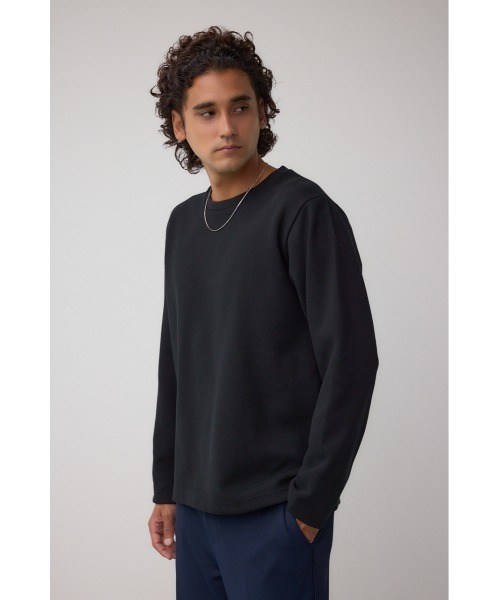 AZUL by moussy(アズールバイマウジー)の「スエードタッチ長袖トップス(Tシャツ/カットソー・メンズ・ホワイト/ブラック/杢グレー・SMALL/MEDIUM/LARGE)」の19枚目の写真