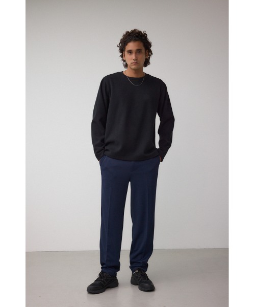 AZUL by moussy(アズールバイマウジー)の「スエードタッチ長袖トップス(Tシャツ/カットソー・メンズ・ホワイト/ブラック/杢グレー・SMALL/MEDIUM/LARGE)」の20枚目の写真