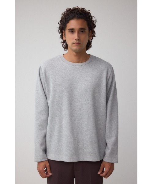 yasuYoji Yamamoto グレー シルバー　長袖カットソー　M セール】スエードタッチ長袖トップス（Tシャツ/カットソー）｜AZUL BY