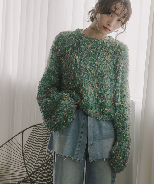 210nouve（トゥージュヌーブ）の「ミックスカラー オーバーサイズ