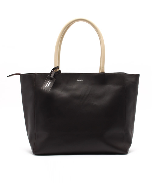 OUTLET（アウトレット）の「【Ciaopanic】KOBELEATHERTOTE（トートバッグ・メンズ・ブラック/ネイビー/ダークブラウン・FREE）」の2枚目の写真