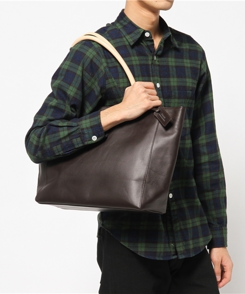 OUTLET（アウトレット）の「【Ciaopanic】KOBELEATHERTOTE（トートバッグ・メンズ・ブラック/ネイビー/ダークブラウン・FREE）」の8枚目の写真