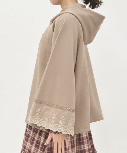 axes femme（アクシーズファム）の「ダンボールニットケープ（カーディガン/ボレロ・レディース・チャコール/ブラウン/グレイッシュベージュ・FREE）」の5枚目の写真