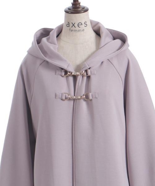 axes femme（アクシーズファム）の「ダンボールニットケープ（カーディガン/ボレロ・レディース・チャコール/ブラウン/グレイッシュベージュ・FREE）」の14枚目の写真