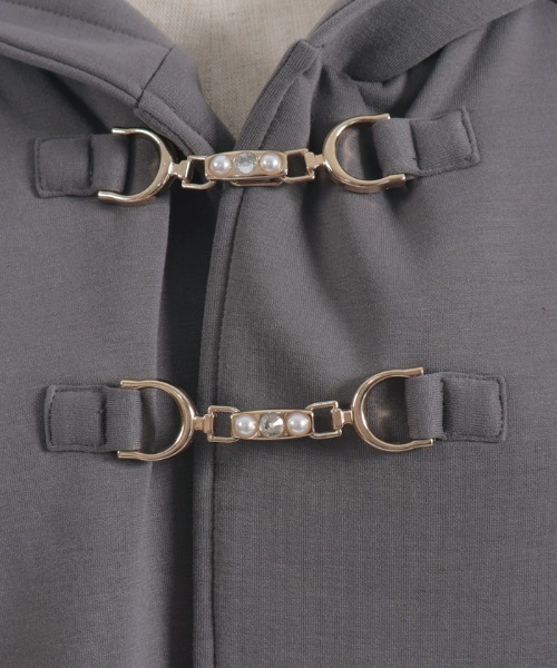 axes femme（アクシーズファム）の「ダンボールニットケープ（カーディガン/ボレロ・レディース・チャコール/ブラウン/グレイッシュベージュ・FREE）」の22枚目の写真