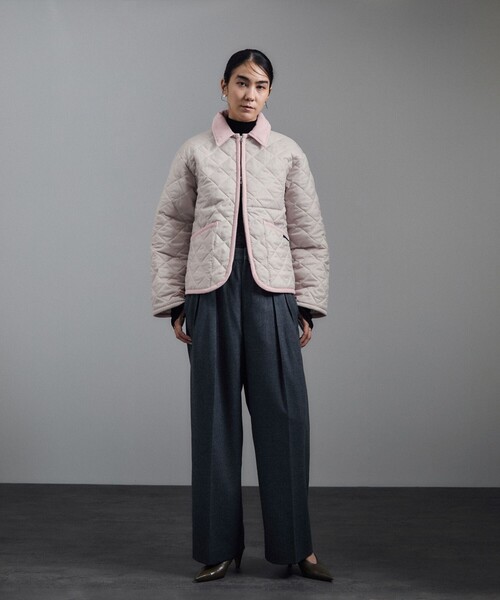 LAVENHAM(ラベンハム)の「【LAVENHAM(ラベンハム)for SALON】 別注TEYNHAM WOMENS(ブルゾン・レディース・ライトグリーン/ピンク系その他2・10/8)」の5枚目の写真