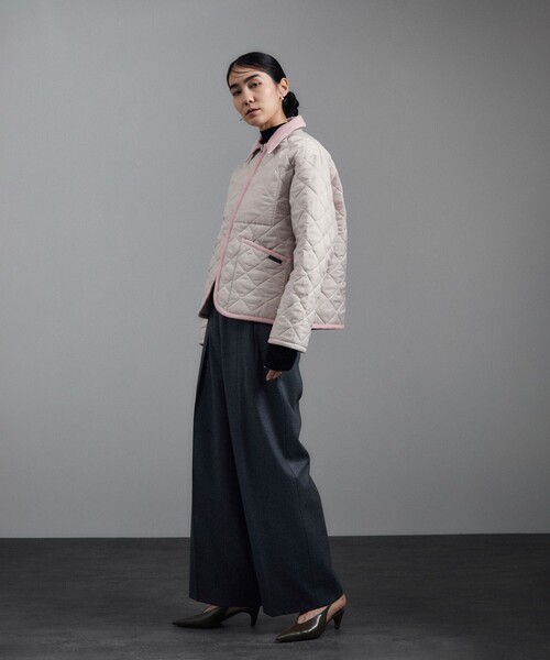 LAVENHAM(ラベンハム)の「【LAVENHAM(ラベンハム)for SALON】 別注TEYNHAM WOMENS(ブルゾン・レディース・ライトグリーン/ピンク系その他2・10/8)」の8枚目の写真