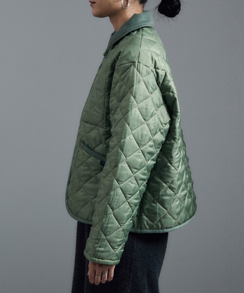 LAVENHAM(ラベンハム)の「【LAVENHAM(ラベンハム)for SALON】 別注TEYNHAM WOMENS(ブルゾン・レディース・ライトグリーン/ピンク系その他2・10/8)」の13枚目の写真