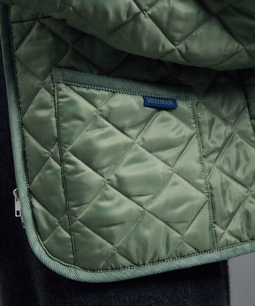 LAVENHAM(ラベンハム)の「【LAVENHAM(ラベンハム)for SALON】 別注TEYNHAM WOMENS(ブルゾン・レディース・ライトグリーン/ピンク系その他2・10/8)」の18枚目の写真