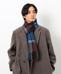 COMME CA ISM | ファインウール チェック柄 マフラー(マフラー)