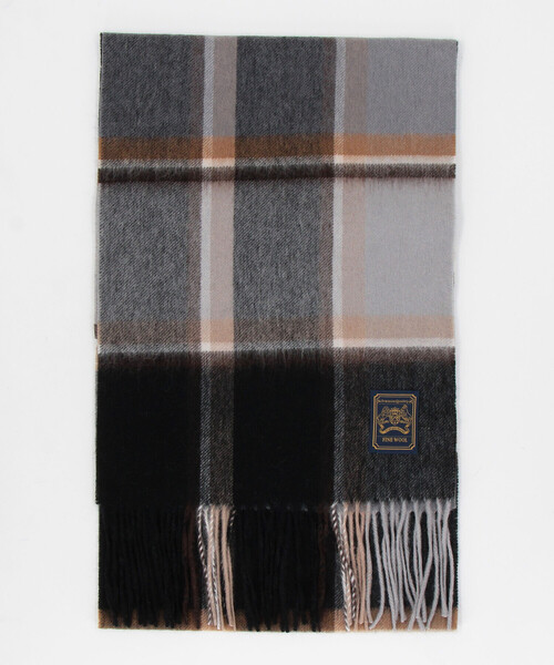セール】ファインウール チェック柄 マフラー（マフラー）｜COMME CA