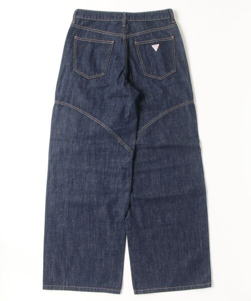 Guess(ゲス)の「GUESS Originals Seamed Wide Leg デニムパンツ ワイドジーンズ(デニムパンツ・レディース・ダークインディゴブルー・24inch/26inch)」の2枚目の写真