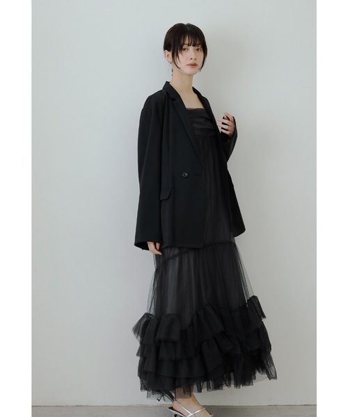 niana ジャケットセットチュールキャミドレス niana（ニアナ）の「ジャケットセットチュールキャミドレス 2点セット