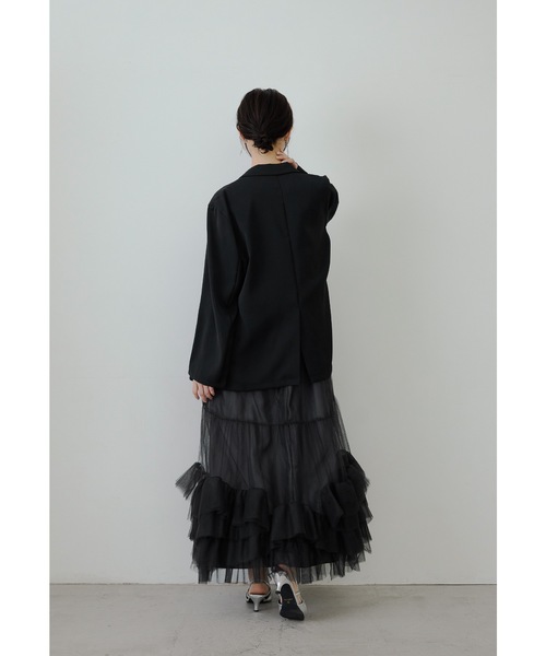 ジャケットセットチュールキャミドレス 2点セット 結婚式 成人式