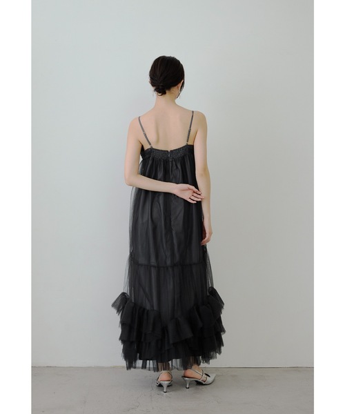 ジャケットセットチュールキャミドレス 2点セット 結婚式 成人式