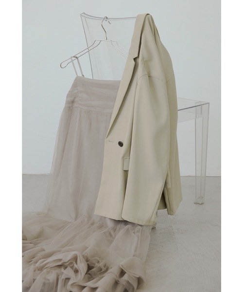 ジャケットセットチュールキャミドレス 2点セット 結婚式 成人式