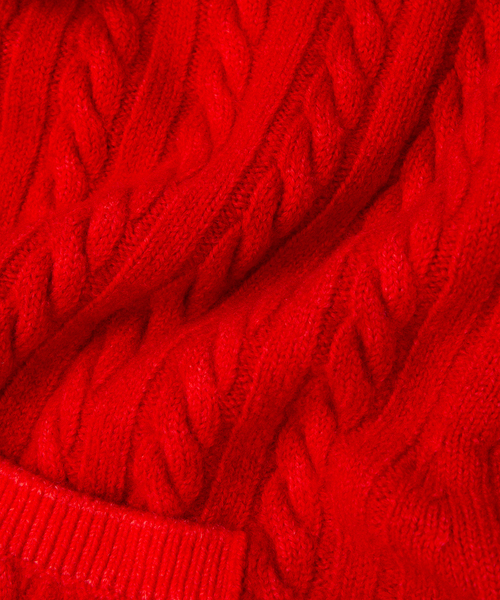 CURRENTAGE(カレンテージ)の「【CURRENTAGE/カレンテージ】Cable short knit(カーディガン/ボレロ・レディース・レッド/キャメル/ブルー/グレー・FREE)」の17枚目の写真
