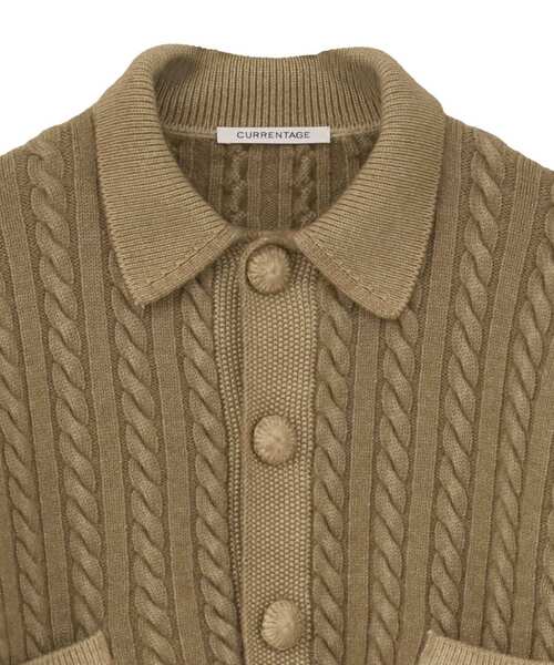 CURRENTAGE(カレンテージ)の「【CURRENTAGE/カレンテージ】Cable short knit(カーディガン/ボレロ・レディース・レッド/キャメル/ブルー/グレー・FREE)」の20枚目の写真