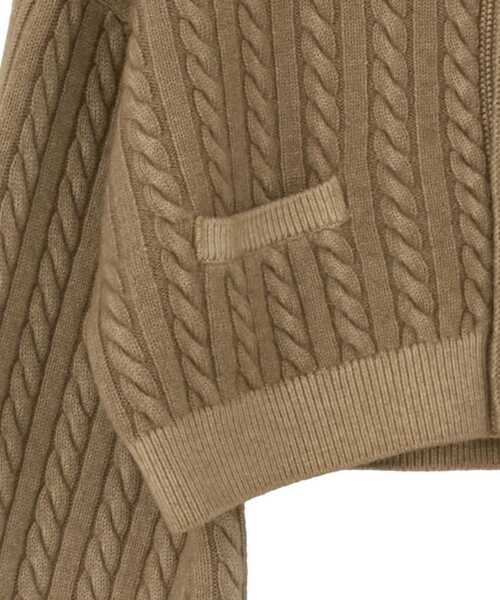 CURRENTAGE(カレンテージ)の「【CURRENTAGE/カレンテージ】Cable short knit(カーディガン/ボレロ・レディース・レッド/キャメル/ブルー/グレー・FREE)」の22枚目の写真