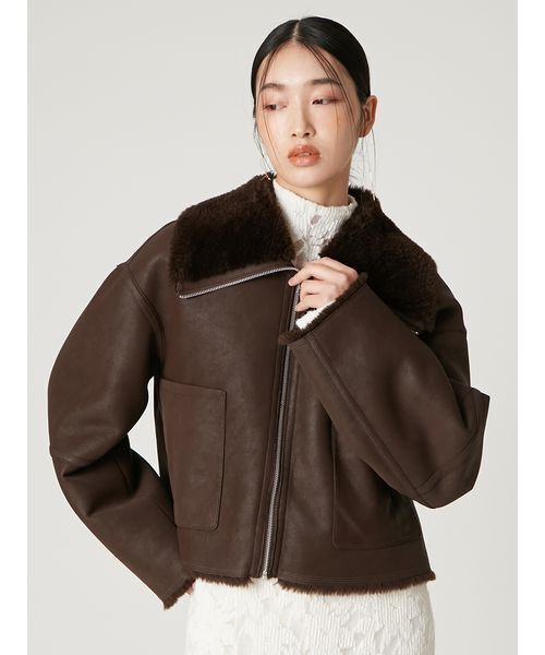 【美品】FRAY I.D ショートボンバージャケット FRAY I.D ショートボンバージャケット FRAY I.D（フレイアイディー）の