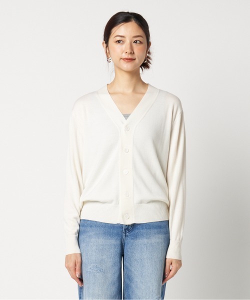 Letroyes(ルトロワ)の「HENRI (V CARDIGAN)(カーディガン/ボレロ・レディース・ネイビー/レッド/アイボリー・1/2)」の12枚目の写真