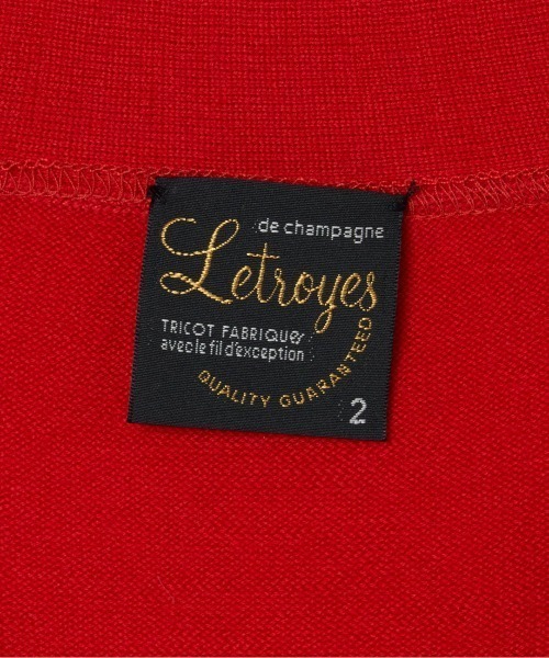 Letroyes(ルトロワ)の「HENRI (V CARDIGAN)(カーディガン/ボレロ・レディース・ネイビー/レッド/アイボリー・1/2)」の9枚目の写真