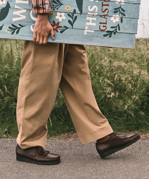 Clarks（クラークス）の「WALLABEE　26182787（モカシン/デッキシューズ・メンズ・パープル・6/6h/7/7h/8/8h/9/9h/10）」の2枚目の写真