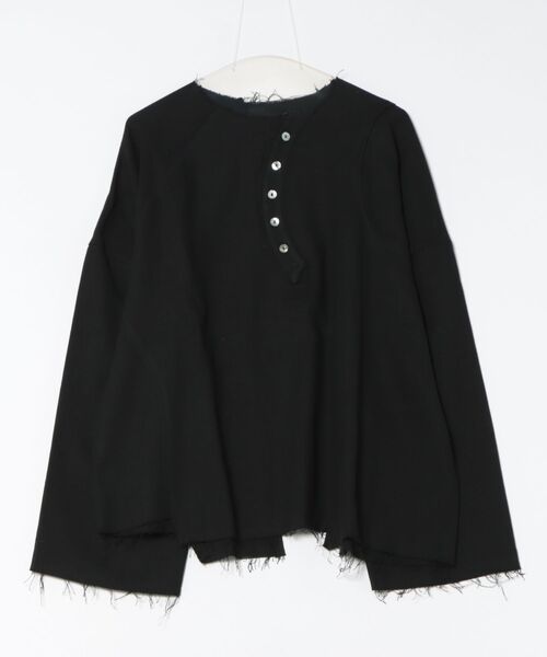L.H.P（エルエイチピー）の「aenrmous/エーノマース/Boho Long Sleeve（Tシャツ/カットソー・レディース・ブラック/ホワイト系2・1/2）」の2枚目の写真