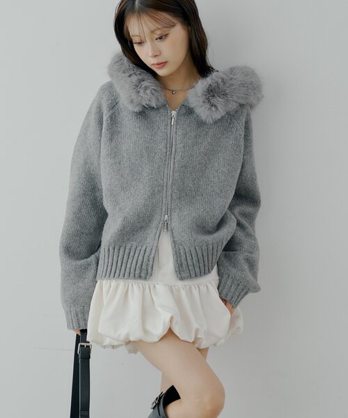 Chico（チコ）の「裾フリルバルーンスカート（スカート・レディース・ブラック/ブラウン/アイボリー・FREE）」の4枚目の写真