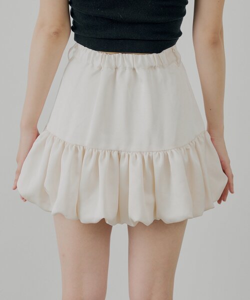 Chico（チコ）の「裾フリルバルーンスカート（スカート・レディース・ブラック/ブラウン/アイボリー・FREE）」の18枚目の写真